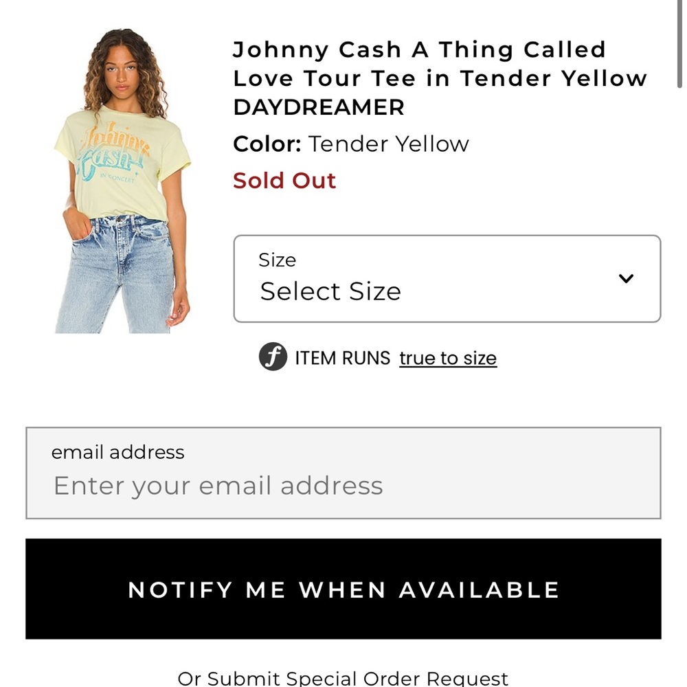 Daydreamer Johnny Cash Tee - Picture 3 of 3